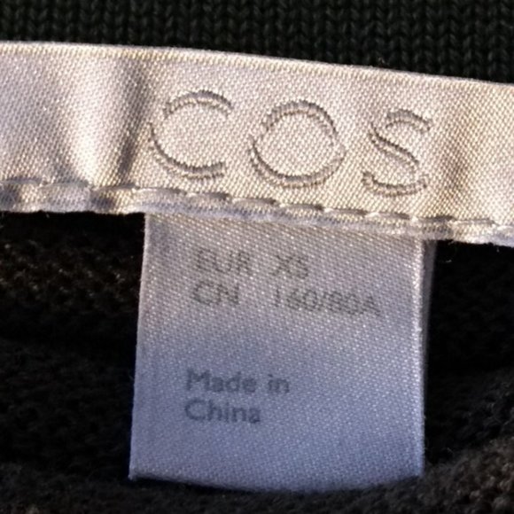 COS Womens A-Line Stripe Jumper Green Size Extra Small - Picture 6 of 6